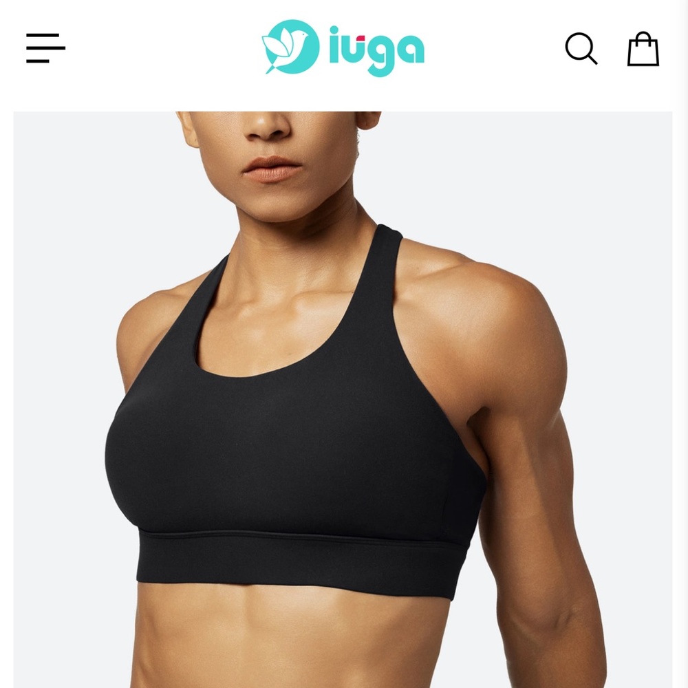 IUGA Black Sports Bra